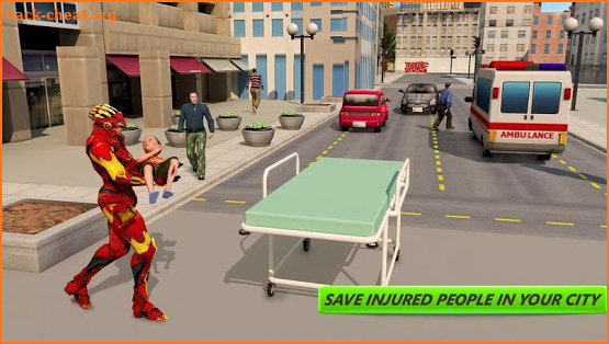 Iron Hero City Rescue Game screenshot