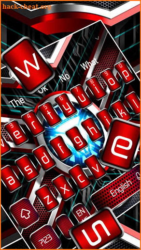 Iron Hero Red Reactor Keyboard screenshot