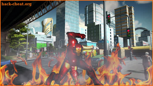 Iron Rope Hero - Firestorm Superhero Crime City screenshot