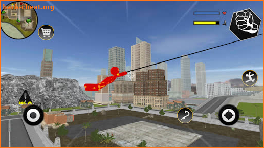 IRON Stickman Rope Hero Fighting Miami Gangstar screenshot
