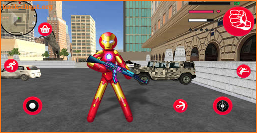 Iron Stickman Rope Hero War Gangstar OffRoad screenshot