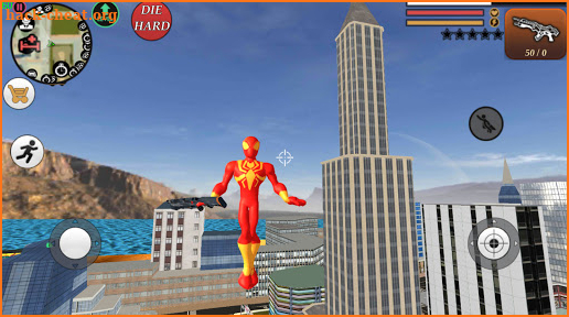 Iron Stickman Spider Rope Hero Gangstar City screenshot
