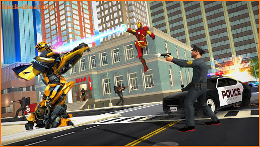 Iron Super Hero Flying Rescue Mission 2018 3D screenshot