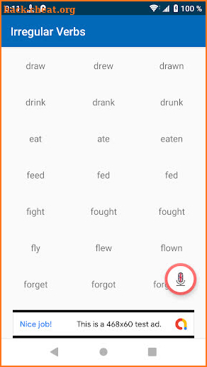 Irregular Verbs - Online Education - Speak & Learn screenshot