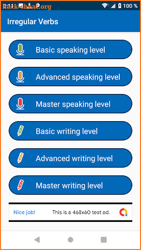 Irregular Verbs - Online Education - Speak & Learn screenshot