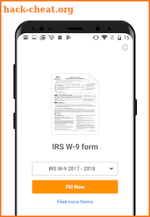IRS W-9 form screenshot