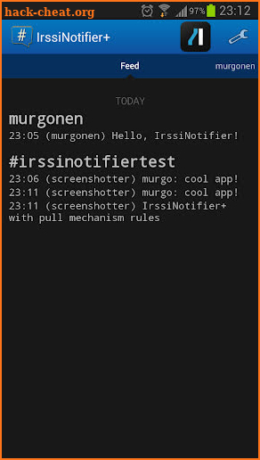 IrssiNotifier+ screenshot