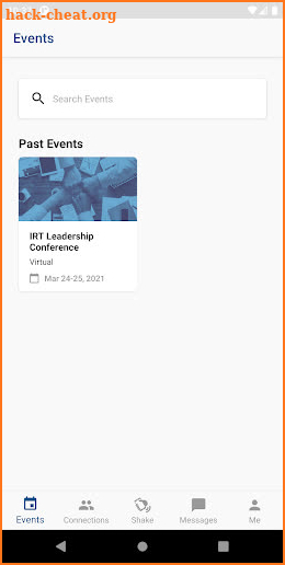 IRT Living Events screenshot