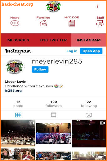 IS 285 Meyer Levin screenshot