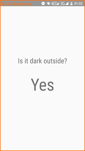 Is it dark outside? screenshot