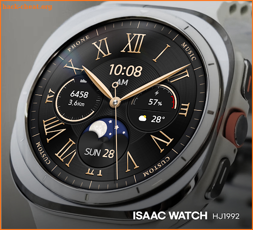 ISAAC WATCH HJ1992 Gold screenshot