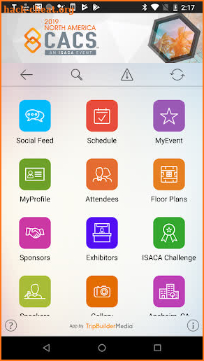 ISACA Conferences screenshot