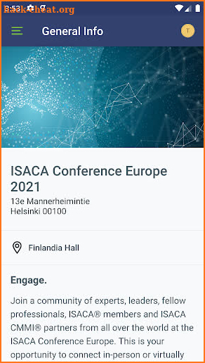 ISACA Events screenshot