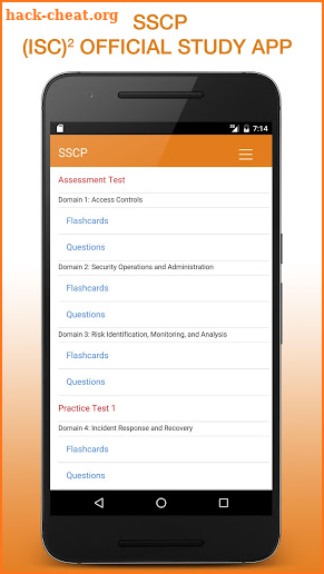 (ISC)² SSCP Official Study App screenshot