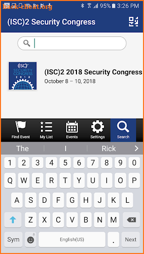 (ISC)2 Security Congress screenshot