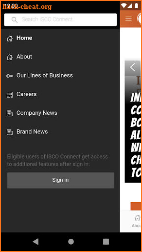 ISCO Connect screenshot