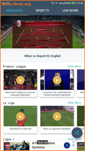 iSeaGoals - Live & Highlights Football Matches screenshot