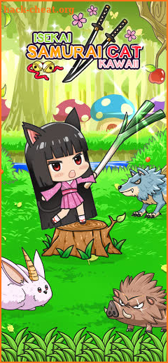 Isekai Samurai Cat Kawaii screenshot