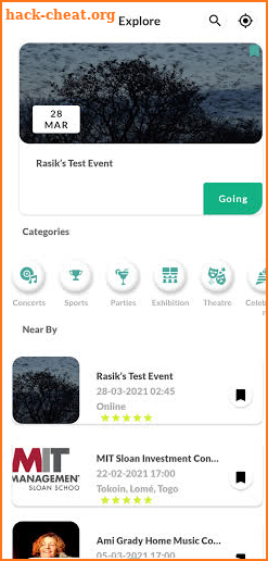 Isele Event App screenshot