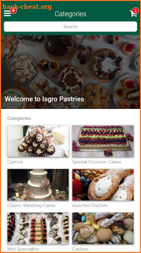 Isgro Pastries screenshot