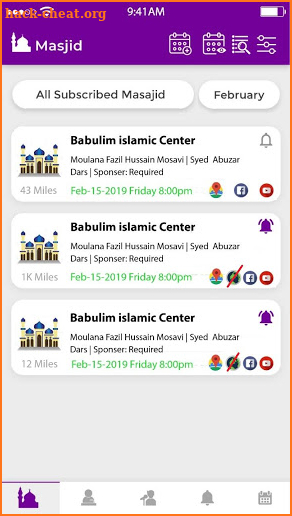 Islamic Events screenshot