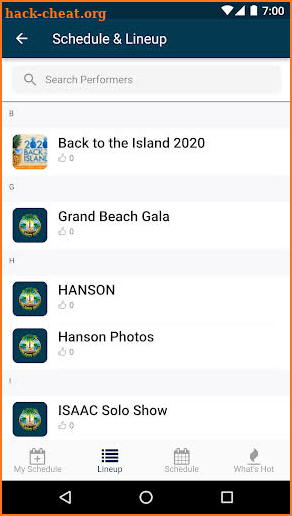 Island Gigs screenshot