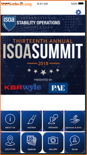 ISOA Annual Summit 2018 screenshot