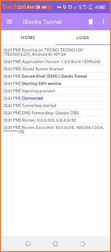 iSocks Tunnel - SSH/SSL/PROXY VPN screenshot