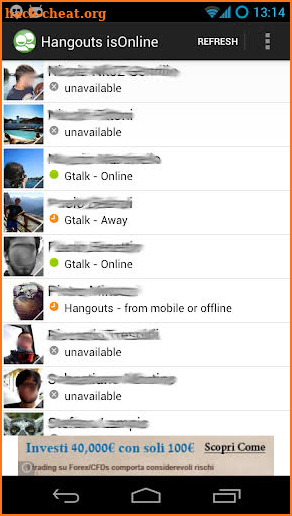 isOnline Hangouts? screenshot