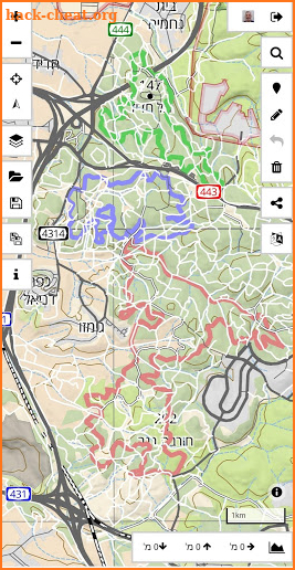 Israel Hiking Map screenshot