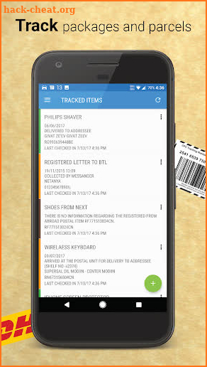 Israel Post - Package & Parcel Tracker screenshot