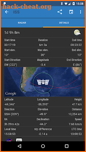 ISS Detector Satellite Tracker screenshot