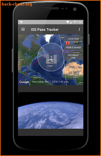 ISS Tracker & Pass Calculator screenshot