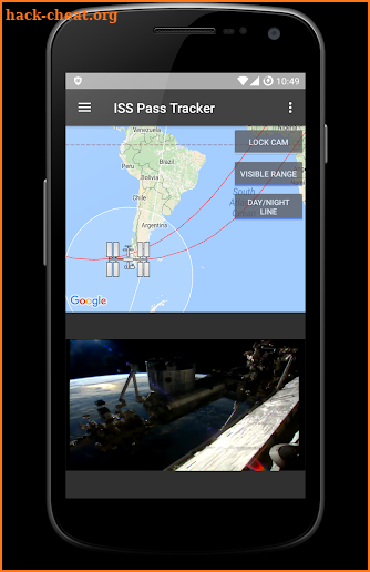ISS Tracker & Pass Calculator screenshot