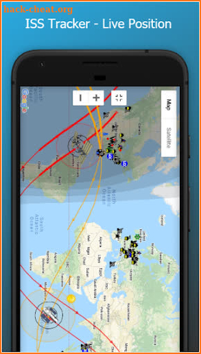 ISS Tracker Live Position screenshot