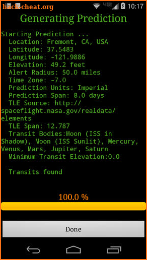 ISS Transit Prediction Pro screenshot