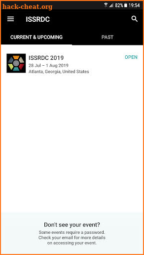 ISSRDC 2019 screenshot