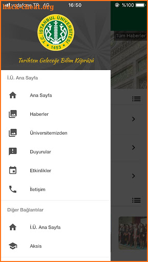İstanbul Üniversitesi screenshot