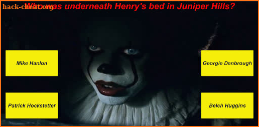 IT Pennywise Scary Trivia Game screenshot