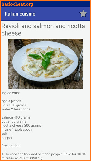 Italian cuisine Recipes! Free! screenshot