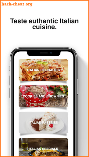 Italian recipes: The italian food book screenshot