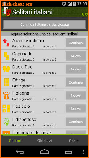 Italian Solitaire Pro screenshot