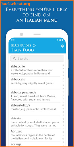 Italy Food by Blue Guides screenshot