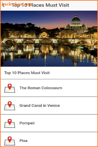 Italy Travel and Hotel Booking screenshot