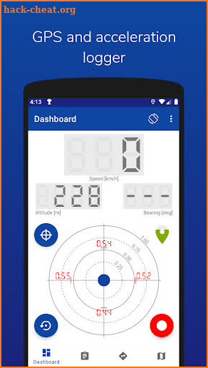 IterTrax Lite, GPS Logger with G-Meter screenshot