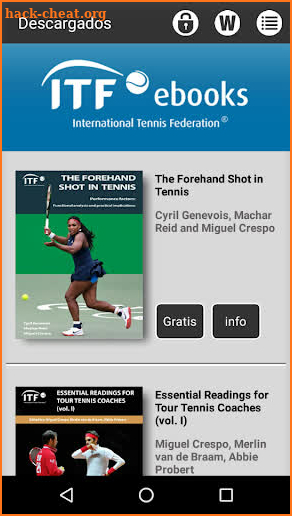ITF ebooks screenshot