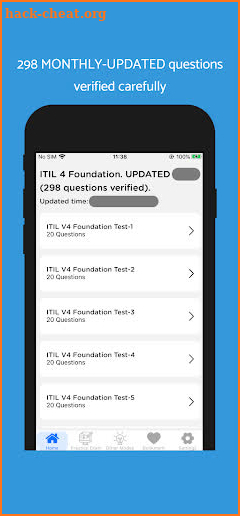 ITIL 4 Foundation Exam 2023 screenshot
