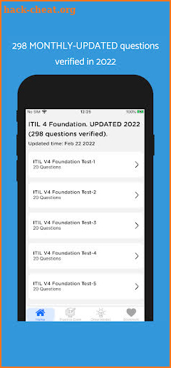 ITIL V4 Foundation Exam 2022 screenshot