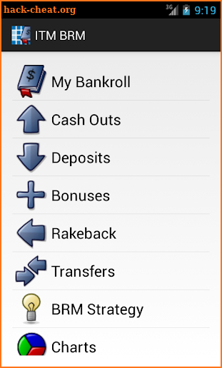 ITM Poker Bankroll Manager screenshot