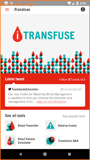 iTransfuse screenshot